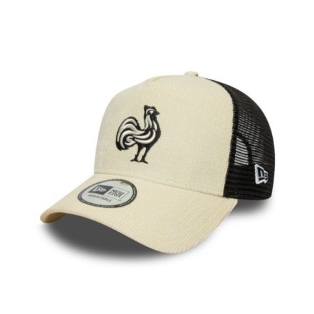 Cappellino da rugby France Cord E-Frame Trucker Beige – New Era

