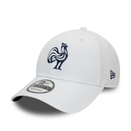 Cappellino Rugby Francia Training Mesh 9FORTY Regolabile Bianco – New Era