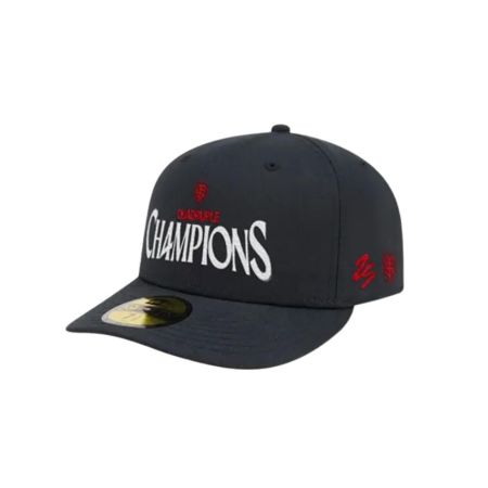Cappellino nero ricamato 4x Campioni di Francia 2026 Stade Toulousain logo rosso
