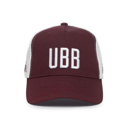 Berretto rugby UBB Bordeaux bianco cotone Kappa logo ricamato