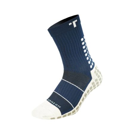 Calzettoni da rugby antiscivolo a metà polpaccio imbottiti blu navy - Trusox