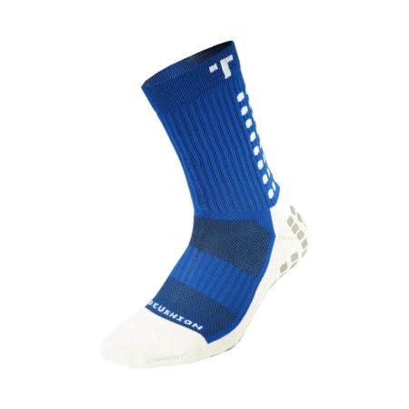 Calzettoni da rugby antiscivolo a metà polpaccio imbottiti blu - Trusox