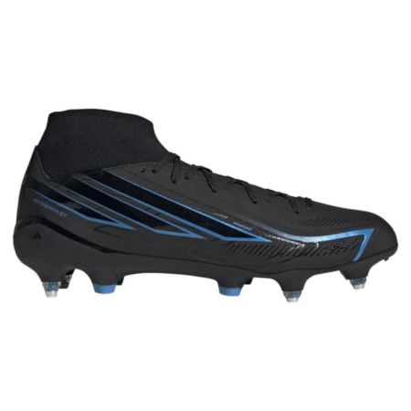 Scarpa da rugby Adidas F50 Hyperfast League SG nera mezza gamba