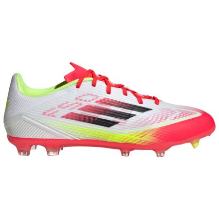 Scarpe da Rugby F50 League FG con Tacchetti Fissi per Terreni Asciutti Bianco/Fluo/Rosa – Adidas