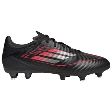 Scarpe da Rugby F50 League SG Tacchetti Ibridi Multi-Terrain Nere e Rosse – Adidas