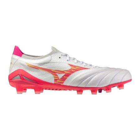 Scarpe Mizuno Morelia Neo IV bianche rosse vista dall'alto