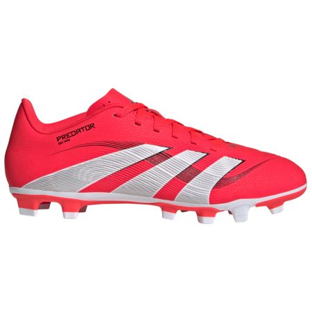 Scarpe da Rugby Predator Club FG/MG Tacchetti Stampati Terreno Asciutto Rosso/Bianco - Adidas