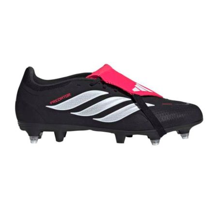 Scarpe Rugby Predator League SG Linguetta Ripiegabile Tacchetti Ibridi Tutti i Terreni Nero/Rosso - Adidas