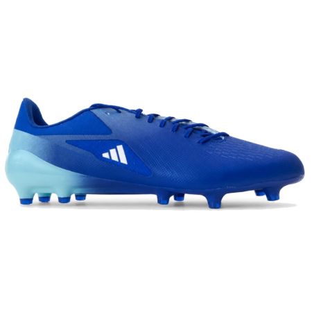 Stivali da rugby Adidas Adizero RS15 Pro FG blu vista profilo destro