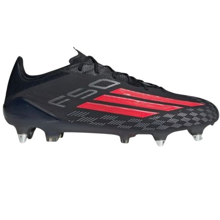 Scarpe da Rugby Ibride F50 Elite SG Immortal DNA - Nero/Lucid Red - Adidas