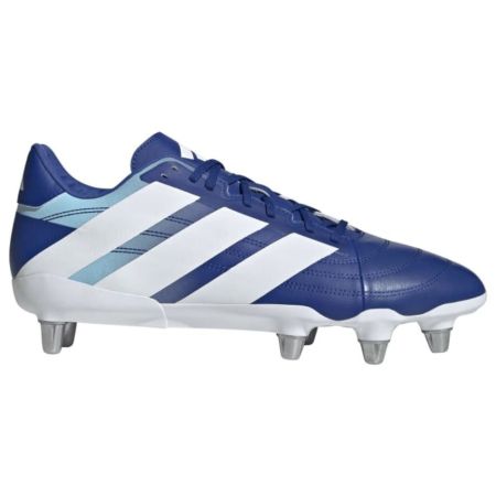 Scarpe rugby Adidas Kakari Elite SG blu reale vista laterale