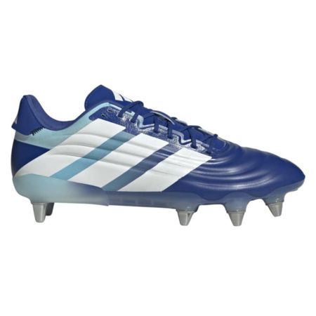 Scarpe da rugby Adidas Kakari RS SG blu vista laterale