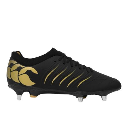 Scarpe da Rugby PHOENIX 2.0 PRO SG Tacchetti Ibridi Terreno Morbido Nero - Canterbury