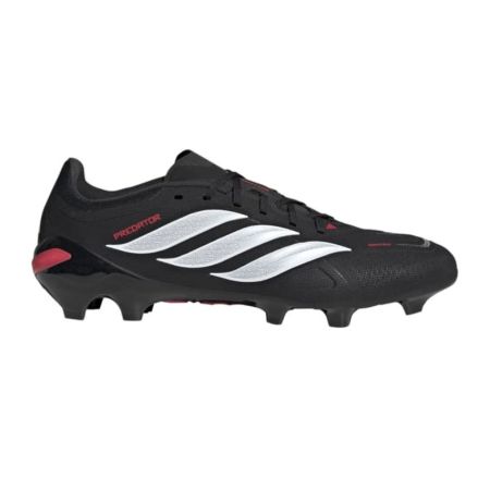 Scarpe Rugby Predator League FG Tacchetti Stampati Terreno Secco Nero/Rosso - Adidas