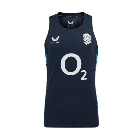 Canotta Rugby Inghilterra Performance O2 Blu Navy - Castore