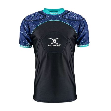 Spalliera rugby Atomic V3 nero e blu Gilbert