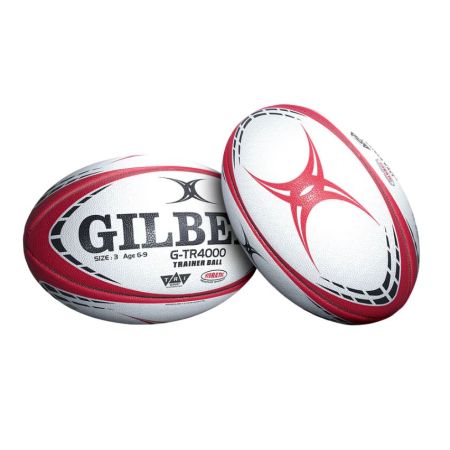 Pallone Gilbert G-TR4000 Rosso Taglia 3 Allenamento Rugby