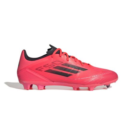 Scarpe da Rugby F50 League FG con Tacchetti Stampati per Terreno Asciutto Rosa/Nero - Adidas