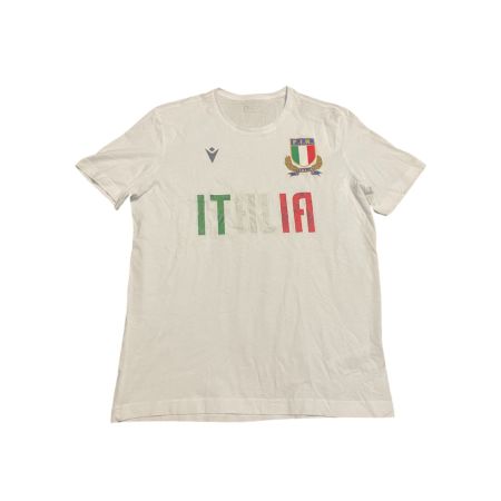 T-Shirt Rugby Bambino Italia Bianca - MACRON