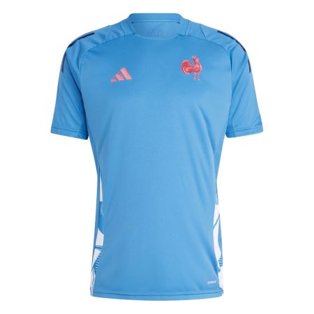 Maglietta Rugby Performance Francia Blu Cielo 2024/2025 - Adidas