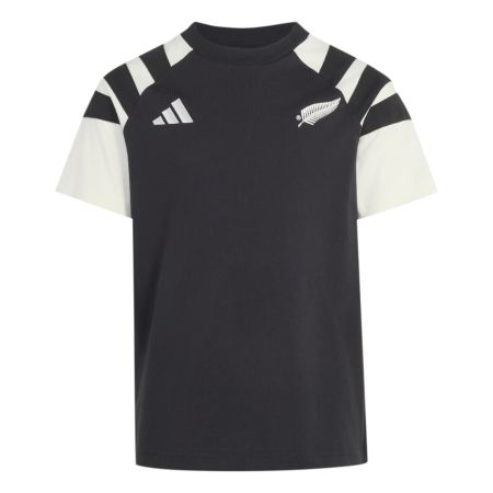 T-Shirt All Blacks bambino Adidas vista posteriore nero Off White