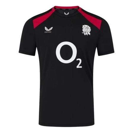 T-Shirt Rugby Inghilterra Performance Nero - Castore