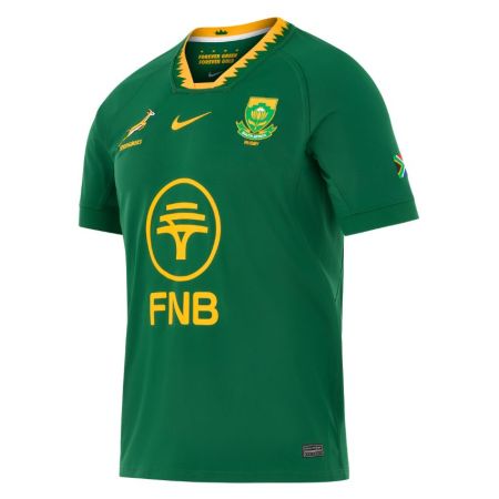 Maglia Nike Springboks 2026 home verde Gorge Green dettagli dorati
