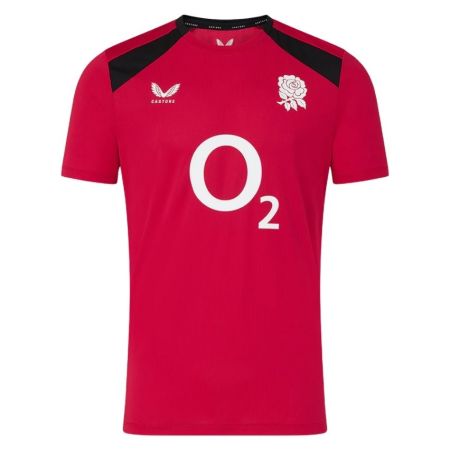 T-Shirt Rugby Inghilterra Performance Rosso - Castore