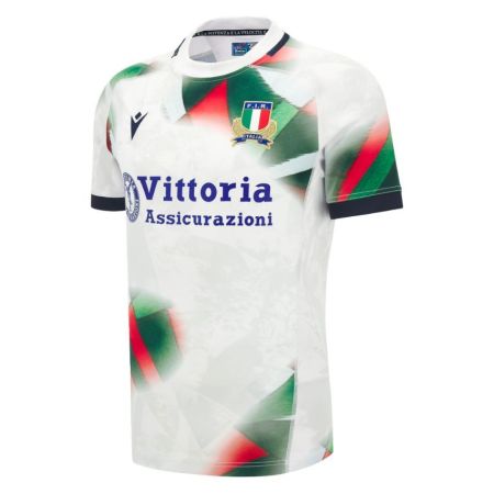 Maglia rugby Italia away bambino 2026 Macron vista frontale