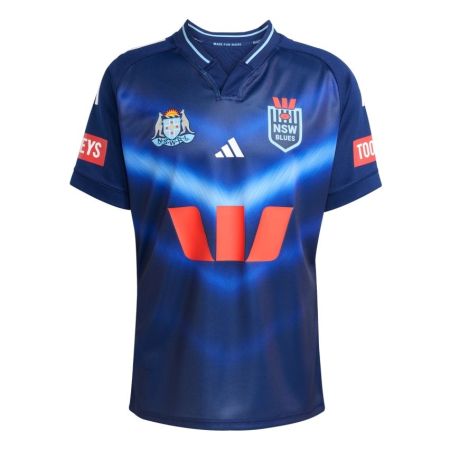 Maglia da Rugby Captain’s Run Nuovo Galles del Sud adidas Blu

