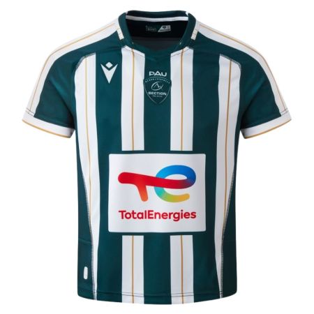Maglia da Rugby Replica a Righe Pau Champions Cup - Macron