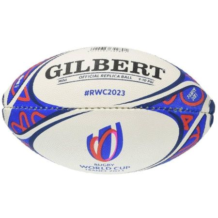 Mini pallone rugby Gilbert Coppa del Mondo 2023 grafica mobius