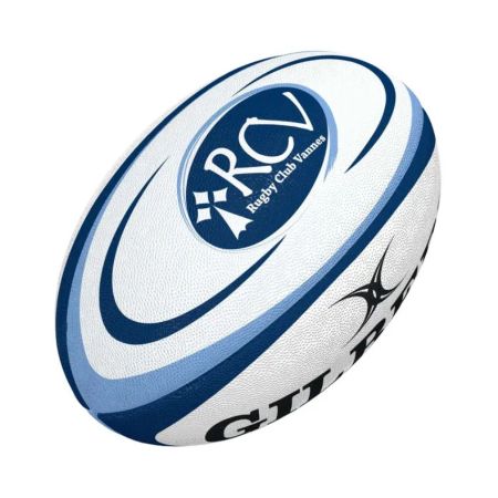 Mini pallone rugby Gilbert RC Vannes cucito a mano vescica lattice