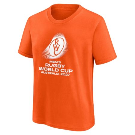 T-Shirt Arancione Ufficiale Coppa del Mondo Rugby Australia 2027