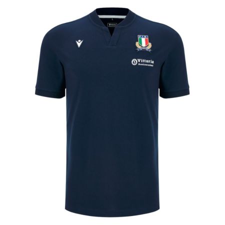 Polo Rugby Athleisure Italia Viaggio 2026-27 Macron Blu