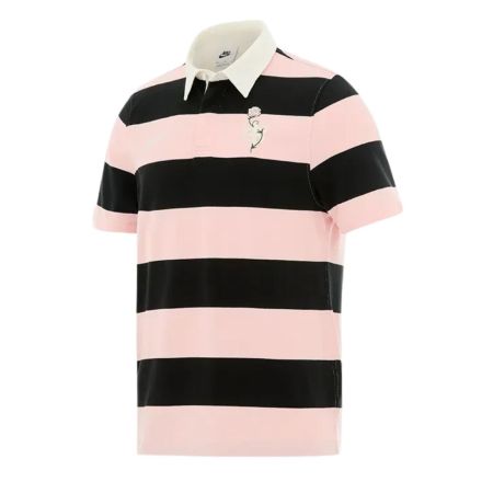 Polo rugby rosa Nike Stade Toulousain cotone uomo fronte