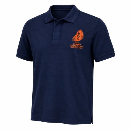 Polo Logo Blu Navy Rugby Coppa del Mondo Australia 2027