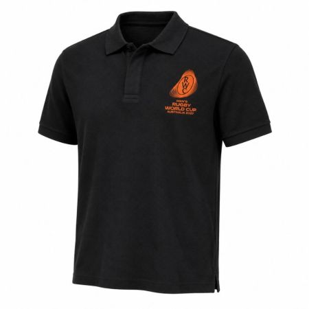 Polo Nero Logo Rugby Coppa del Mondo Australia 2027