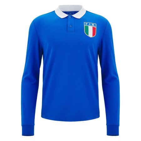 Polo Rugby Maniche Lunghe Supporter Italia 2025/2026 - Macron