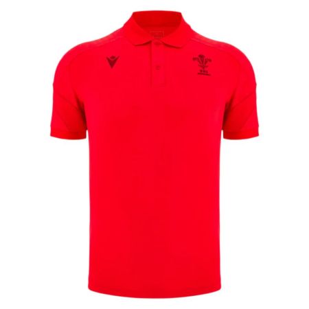 Polo da Rugby Galles Rosso 2025/2026 - Macron
