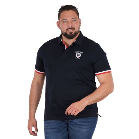 Polo Rugby Ruckfield French Rugby Club Maniche Corte blu navy - Ruckfield