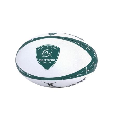 Pallone rugby Gilbert replica Section Paloise giallo blu taglia 5
