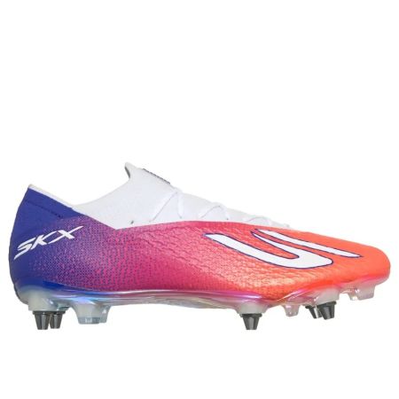 Scarpe da rugby Skechers SKX_2 Elite SG nero blu rosa vista laterale