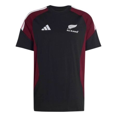 T-shirt rugby All Blacks cotone nero maroon adidas 2026