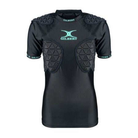 Spalliere rugby Triflex Fem V3 Gilbert schiuma EVA nera vista frontale