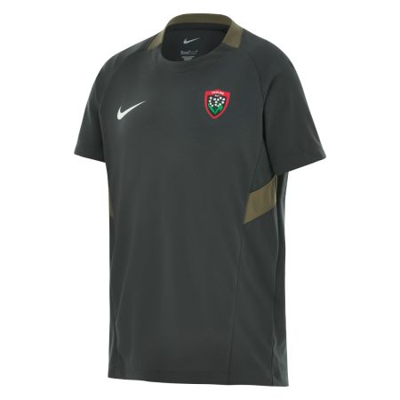 Maglia allenamento RC Toulon bambino Nike antracite inserti caki vista frontale