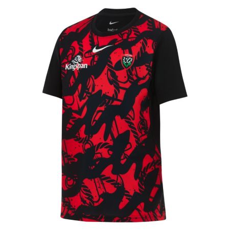 Maglia pre-gara bambino RC Toulon Nike rosso nero motivo corde