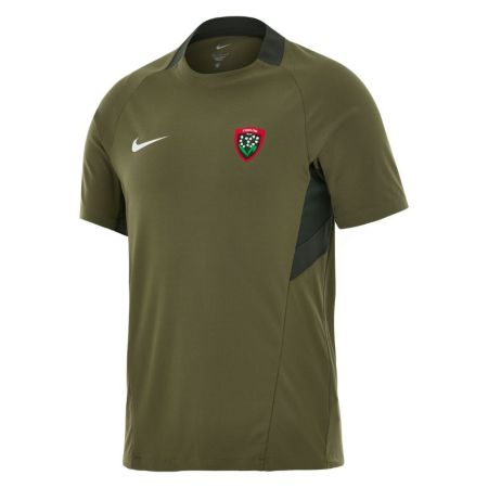 Maglietta allenamento RC Toulon Nike cachi antracite fronte stemma
