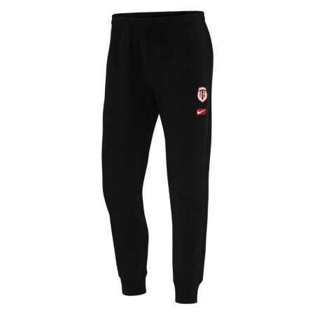 Pantaloni tuta Stade Toulousain Nike nero uomo stemma ricamato coscia sinistra
