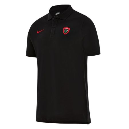 Polo piqué RC Toulon Nike nero vista posteriore